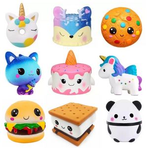 Jumbo Squishy Kawaii Cake Cake Deer Animal Panda Squishes Powolne powstanie stresu Squeeze Toys For Kids F0927