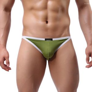 Mutande Intimo sexy da uomo Slip maschili Mutandine traspiranti in nylon a vita bassa Bikini da uomo Slip Hombre