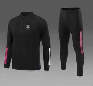 AC Sparta Praha Erkeklerin Takipleri Sonbahar ve Kış Açık Boş Zaman Eğitim Takım Çocuklar Jogging Leisure Sports Suit Ev Takım