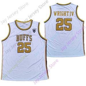 Mitch 2020 Ny NCAA Colorado Buffaloes Jerseys 25 McKinley Wright IV College Basketball Jersey Size Youth Adult