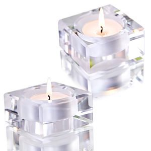 Świece Square Tealeght Candle Holders Decor Doc Table do domu dostawa 2022 Sports2010 AMFPO