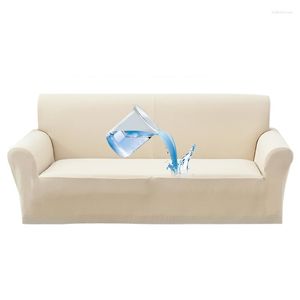 Pokrywa krzesełka wodoodporna sofa Cover All-inclusive oporna na poślizg Pure Color Four Seasons Universal 1/2/3/4 SEATER Couch