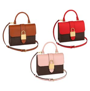 M44322 Locky BB Pochette Bag Luxury Classic Leather Clutch Shoulder Satchel Vintage Designer Women's Mens Purses 7a Quality Retro Tote Crossbody Bags Wallet Handväska