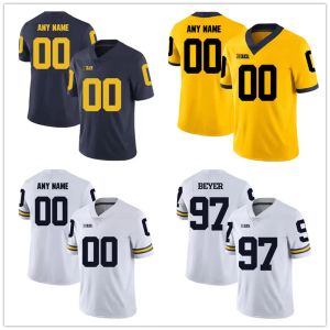 Wolverines Football Jerseys Custom Michigan College any name number embroidery Football Stitched Jersey Youth women's Mens Size S-6XL
