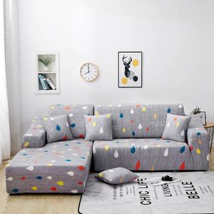 Pokrywa krzesła 2 szt. Sofa w kształcie litery L Sofa w rogu Kącika Przekrocza rozcięta longue slipcover elastyczna elastyczna