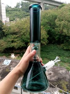 14-calowe grube szklane fajki wodne Bong zlewki z drzewem Arm Perc Shisha Oil Dab Rigs Pipes