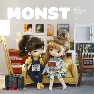 Dolls Monst 20 Cm Bjd Full Set Savage Baby Rubber Toys Whole Body Joints Movable Kids Birthday DIY Gift Surprise 220924