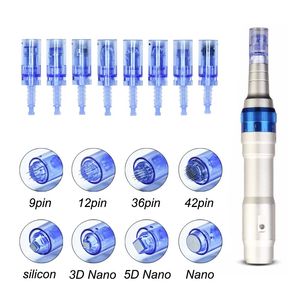 Dr. Pen A6 Tillbeh￶r Delar Skinv￥rdsverktygssats Professionell Microneedle Wireless Wired Derma Auto Pen For Face and Body 5 Patroner 3st 16 Pin 3pc 36Pin