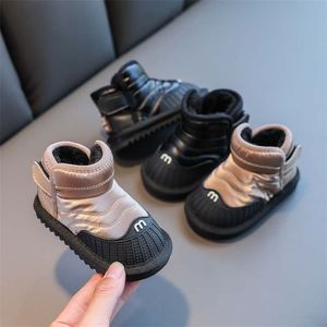 Boots Baby Shoes Winter Winter Toddler حافظ على دافئة المشي الأولاد الفتيات الفتيات الثلوجات المضاد للماء SXR010 220924