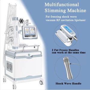 Salong Använd Cryolipolisis Body Slimming Fat Freeze Air Pressure Therapy Shockwave Cavitation RF Skin Drawning Pain Relief Shock Wave Beauty Equipment