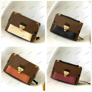 Vavin PM Chain Shoulder Bag Damier Ebene Canvas Leather Designer Luxurys Flap Womens Classic Wallet N40108