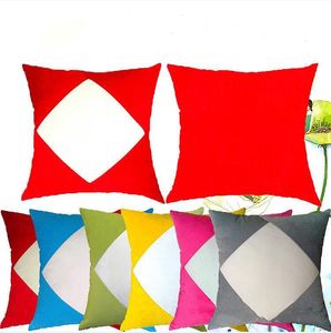 SUBlima￧￣o em branco Proga de travesseiro Tampas de travesseiro de impress￣o de impress￣o branca Pleuche Pleuche-Cushion Patchwork Almofadas RRE14516