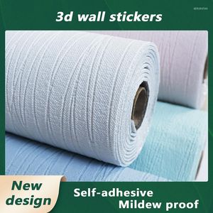 Wallpapers 3D Self-Adhesive Wallpaper Soundproof And Moisture-proof Wall Stickers Waterproof Kitchen Bathroom Bedroom Home Decoration