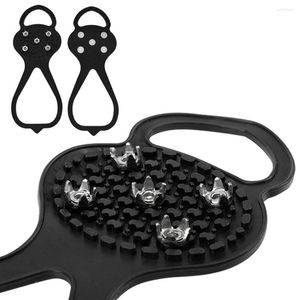 Förvaringspåsar Wonderlife 5-Tooth Anti-Scid Shoe Spikes Crampon Anti-is på skor Snö Vandring Anti Slip Camping Walking Grip Climbing Ice