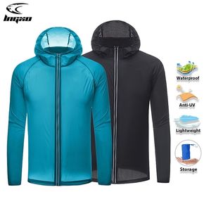 Women's Jackets LNGXO Men Women Hiking Jackets Waterproof Camping Trekking Jacket Unisex Quick Dry Rain Coat Sun-Protective Outdoor Windbreaker 220926