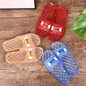 Pantofole da donna estate in plastica interno in plastica anti -slittamento cristallo morbido cristallo trasparente di grandi dimensioni Slippista fresco PVC non puzzolente