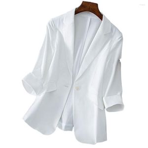 Kurpy damskie kurtki płaszcz lapel lady Blazer trzy kwadrans Temperament Single Button Design Design For Business
