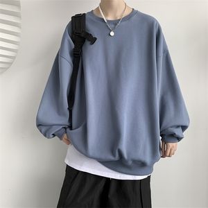 M￤ns jackor Autumn Casual Sweatshirts Harajuku tryckta ￶verdimensionerade hoodies koreanska man Lossa tr￶jor 220924