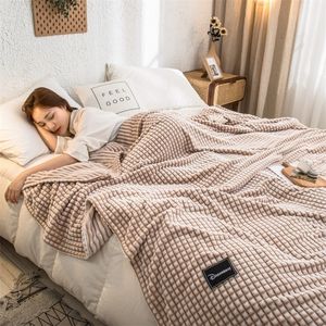 Decken Pucken Zuhause Warme Überwurfdecke fürs Bett Plüsch Kinder Steppdecke Tröster Cobertor Bettlaken Picknickdecken Tagesdecke auf dem Bett 220927