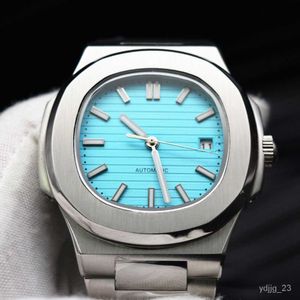 Luxury Watch for Men Mechanical Watches 39mm 39 S Automatisk rörelse Grön lysande isblå Dial Waterproof Sports Elegant Swiss Brand Sport Wristwatches