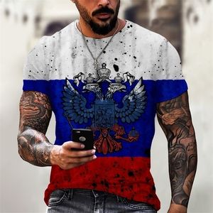 屋外TシャツオーストラリアイギリスイギリスブラジルイスラエルロシアフラグTシャツTシャツTシャツパターン半袖ファッショントップメンズ衣類w220923