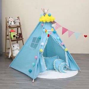 Tents And Shelters M India Children s Tent Toys For Kids Portable Teepee House With Lights Baby Playground Room Decor