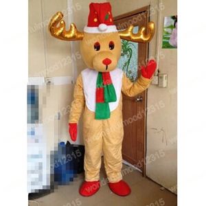 Costumi della mascotte dei cervi delle prestazioni Elk Carnival Hallowen Regali Unisex Adulti Fancy Party Games Outfit Holiday Celebration Cartoon Character Outfits