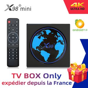 X98 Mini TV Box Android 11.0 AmLogic S905W2 Quad-core 4G 32GB 64GB X98Mini Support AV1 2.4G5G5GHz Dual WiFi BT 4K HD Player TV Smart Confir