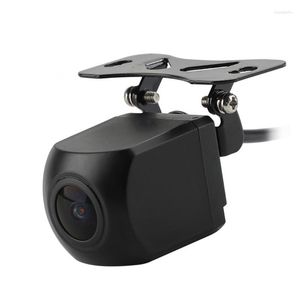 Câmeras de câmeras de vista traseira do carro Sensores de estacionamento Yazh Universal à prova d'água de volta à câmera reversa traseira 1409 Chip Starlight Night Vision