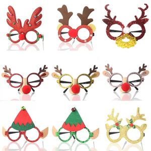 Christmas Glasses Christma Party Decoration Supplies Antlers Owl Red Nose Decorative Glasses