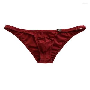 Underpants Men's Stretch Briefs Tight Small Male Low Waist Sexy Underwear U-Convex Bag Comfortable Elastic Short Panties