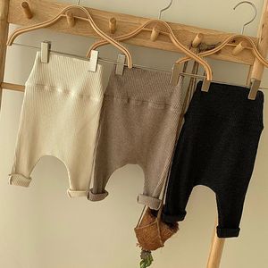 Calça de menina infantil de estilo coreano calças esticadas da primavera de outono para crianças meninos calças calças leggings 20220927 e3