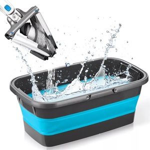 Mops Portable Foldable Bucket Laundry Basin Tourism Outdoor Clean Fishing Camping Car Wash Mop 220927