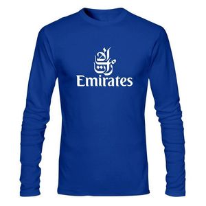 Koszulki zewnętrzne Mężczyzna odzież mucha emirates linie lotnicze T-shirt bawełniany design thirt