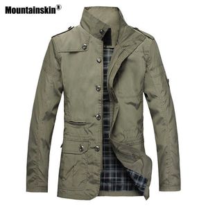 Herrenjacken Mountainskin Herren Dünne Jacken Heißer Verkauf Freizeitkleidung Koreanische Komfort Windjacke Frühling Herbst Mantel Männer Trenchcoat 5XL SA608 T220926