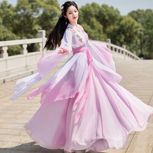 Festival Donne Abiti da festa nazionale cinese antica principessa Abito colorato abito Hanfu costumi cosplay sexy vestido elegante