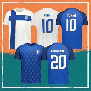 2022-23 Jerseys de fútbol de la Copa Mundial 22/23 Inicio Pukki Skrabb Raitala Pohjanpalo Kamara Sallstrom Jensen Lod Fútbol Camisas de uniformes National Equipo