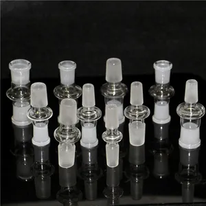 smoking Glass Adapter Female Male 10mm 14mm 18mm Bong Oil Rigs Glass Bongs Converters drop down adaptor