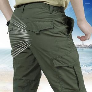 Calça masculina masculina Urbana Urban Lightweight Tactical Pant respirável Verão Casual Exército Militar Longo Longa Masculino Impermeperado Caro Rápido seco