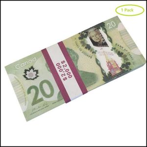 ノベルティゲームのプロップカナダゲームマネー100SカナダドルCAD紙幣ペーパー映画小道具ドロップ配信