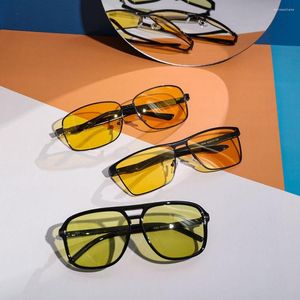 Солнцезащитные очки ночное вождение с поляризованными линзами Мужчины Женщины анти глярные антибазлы модные очки очки