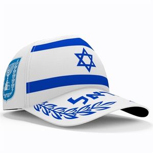 Bola Bonés Israel Boné De Beisebol 3d Free Custom Made Name Team Il Hat Isr Country Travel Nação Árabe Judaísmo Hebraico Bandeira Árabe Headgear 220928