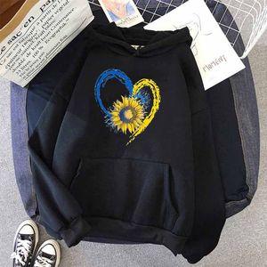 Kadın Hoodies Sweatshirts Cool Ukrayna Bayrak Ayçiçeği Vintage Ukraynalı Aşıklar Ukrayna Hoodies Kadın Sonbahar Kış Giysileri Harajuku Punk Vintage Hoodies 220928