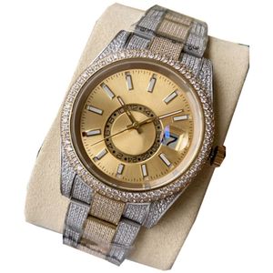Watch Diamond Watch Męs 41 mm Automatyczne mechaniczne zegarek Montre de lukse ze stali nierdzewnej zegarek na rękę wodoodporne różne cyfrowe es