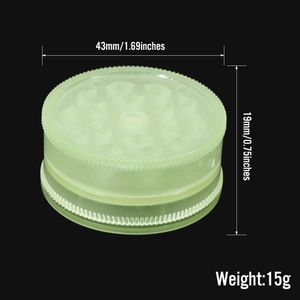 Smoking accessories Luminus Sharp Stone Tobacco Grinders 2 layer 60mm herb grinder CNC Teeth Filter Net dry herb