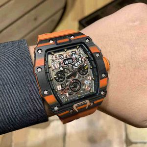 Multi-Function Superclone الفاخرة الميكانيكا الميكانيكا يراقب Richa Milles Wristwatch Business Leisure RM11-03 آلة أوتوماتيكية متعددة الوظائف O