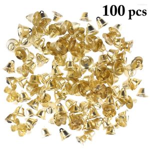 FESTIDOS DE FESTO 50pcs 1 cm Pequeno mini jingle sells Pet Gold penduring metal sell wedding natal decoração acessórios para artesanato