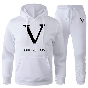 Träningsoveraller för män designer i två delar Patchwork Pullover Huvtröjor Joggingbyxor Slim Sweatshirt Outfits Hip Hop Streetwear Kostymer