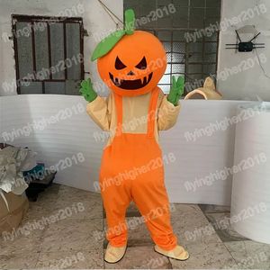 Halloween Pumpkin Mascot Costume de desenho animado Traje de caráter de Natal Carnival Tamanho da festa de aniversário da festa de aniversário para homens