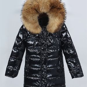 Kadın Kürk Sahte Oftbuy Kış Ceketi Kadınlar Gerçek Ceket Doğal Rakun Yakası Uzun Parka Duck Ceket Su Geçirmez Sokak Giyim Markası 220927